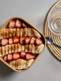 Tres Leches Cake with dulce de leche, fresh cream and strawberries