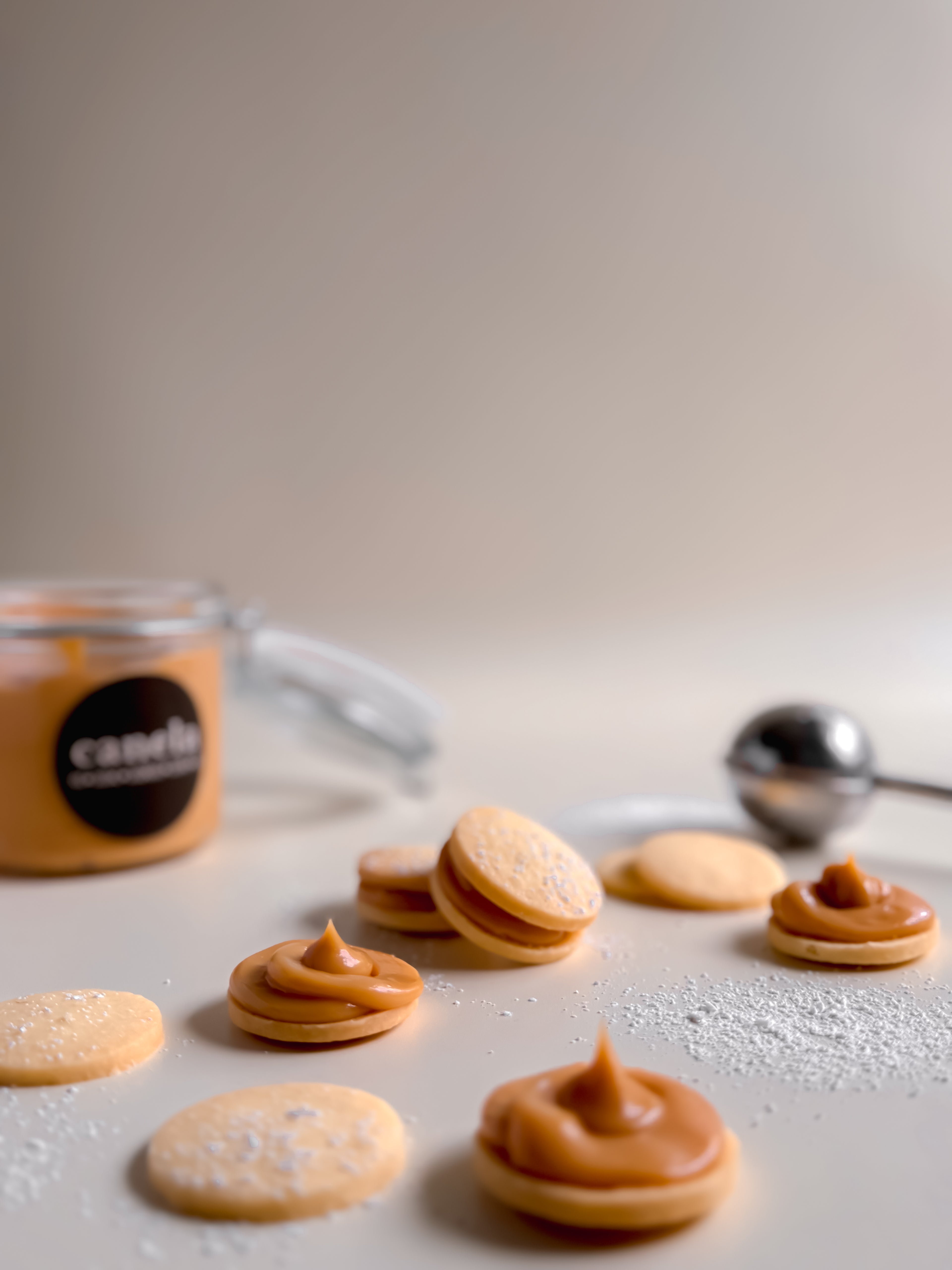 Peruvian alfajores filled with homemade dulce de leche by Canela Bakes in Melbourne
